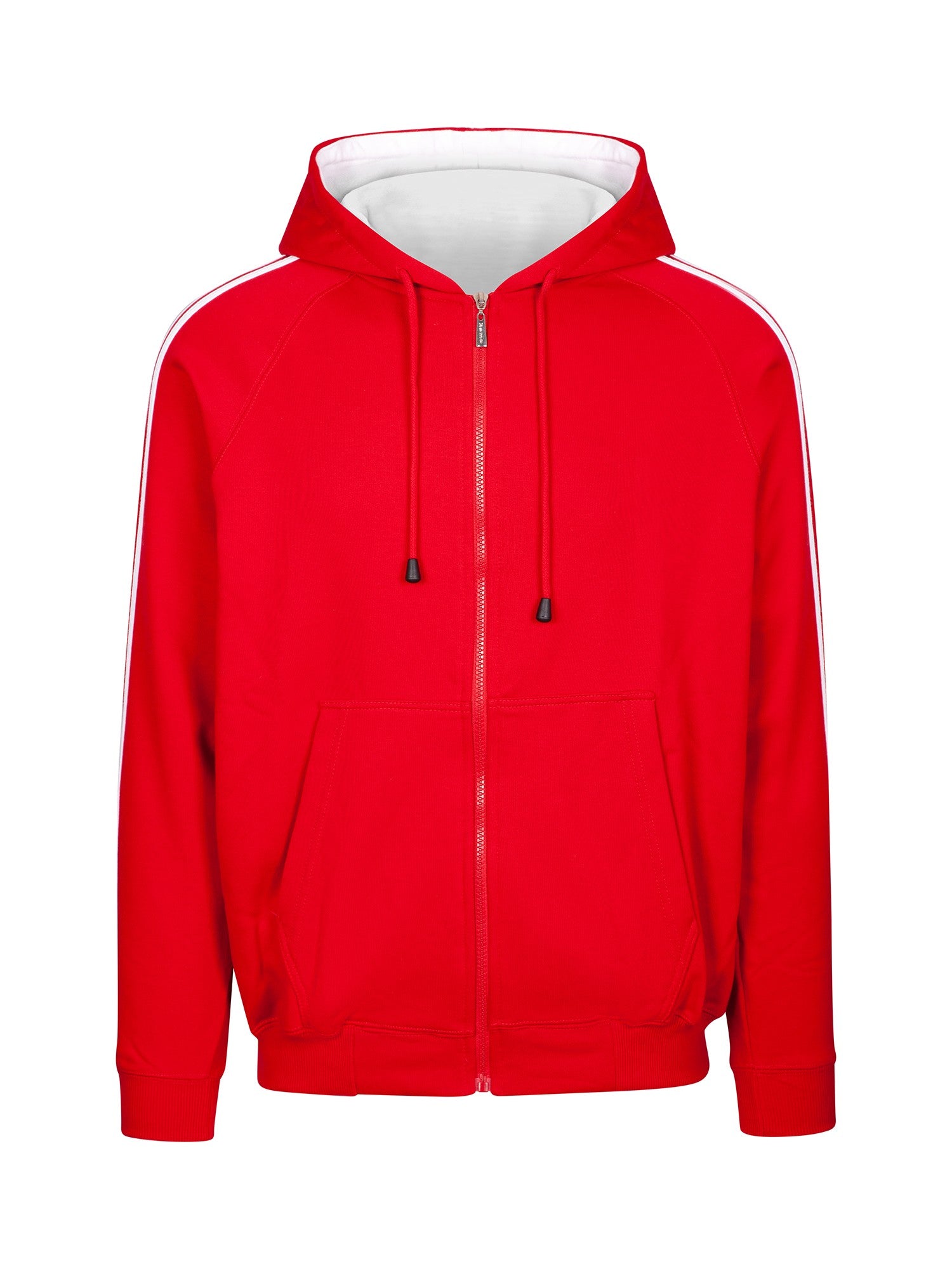 RM Mens Unbrushed Stripe Sleeve Hoodie - F600HZ