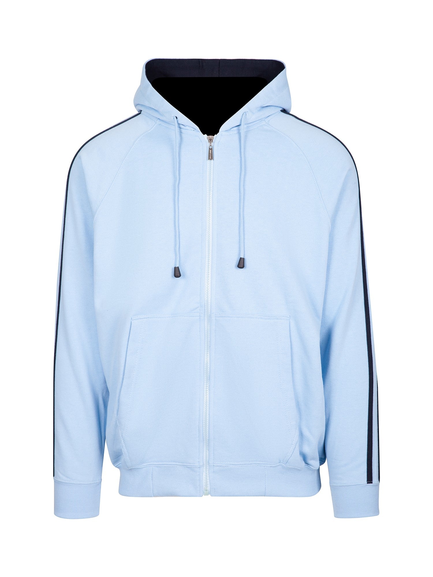 RM Mens Unbrushed Stripe Sleeve Hoodie - F600HZ
