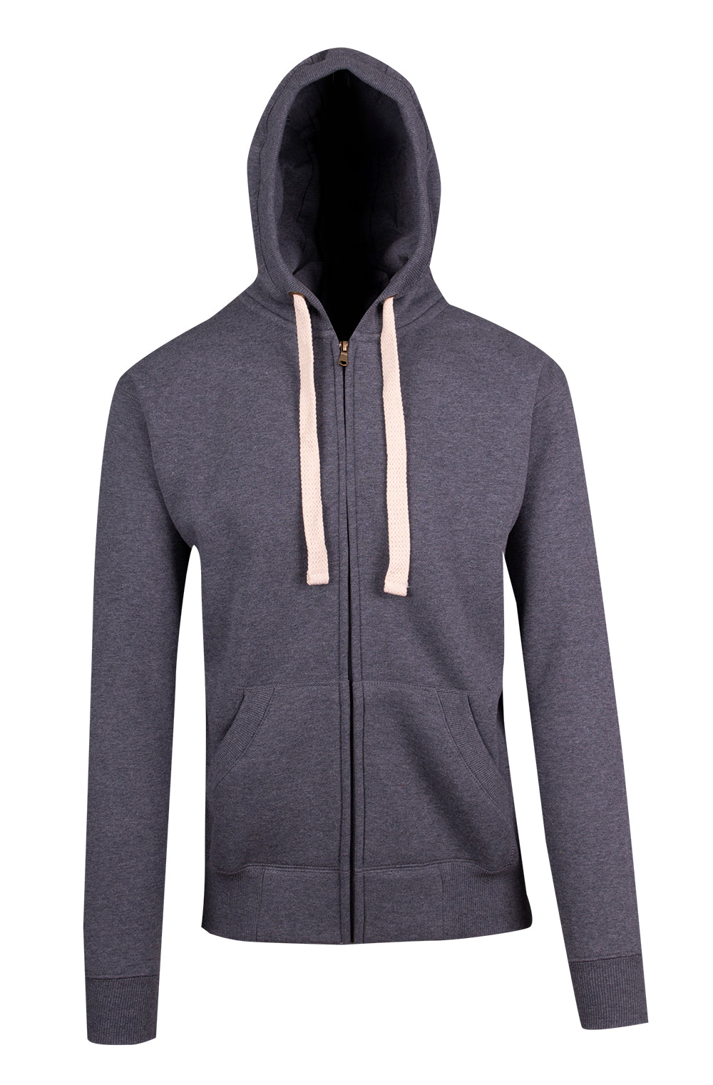RM Mens Brushed Heavy Zip Fleece Hoodie - F909HZ
