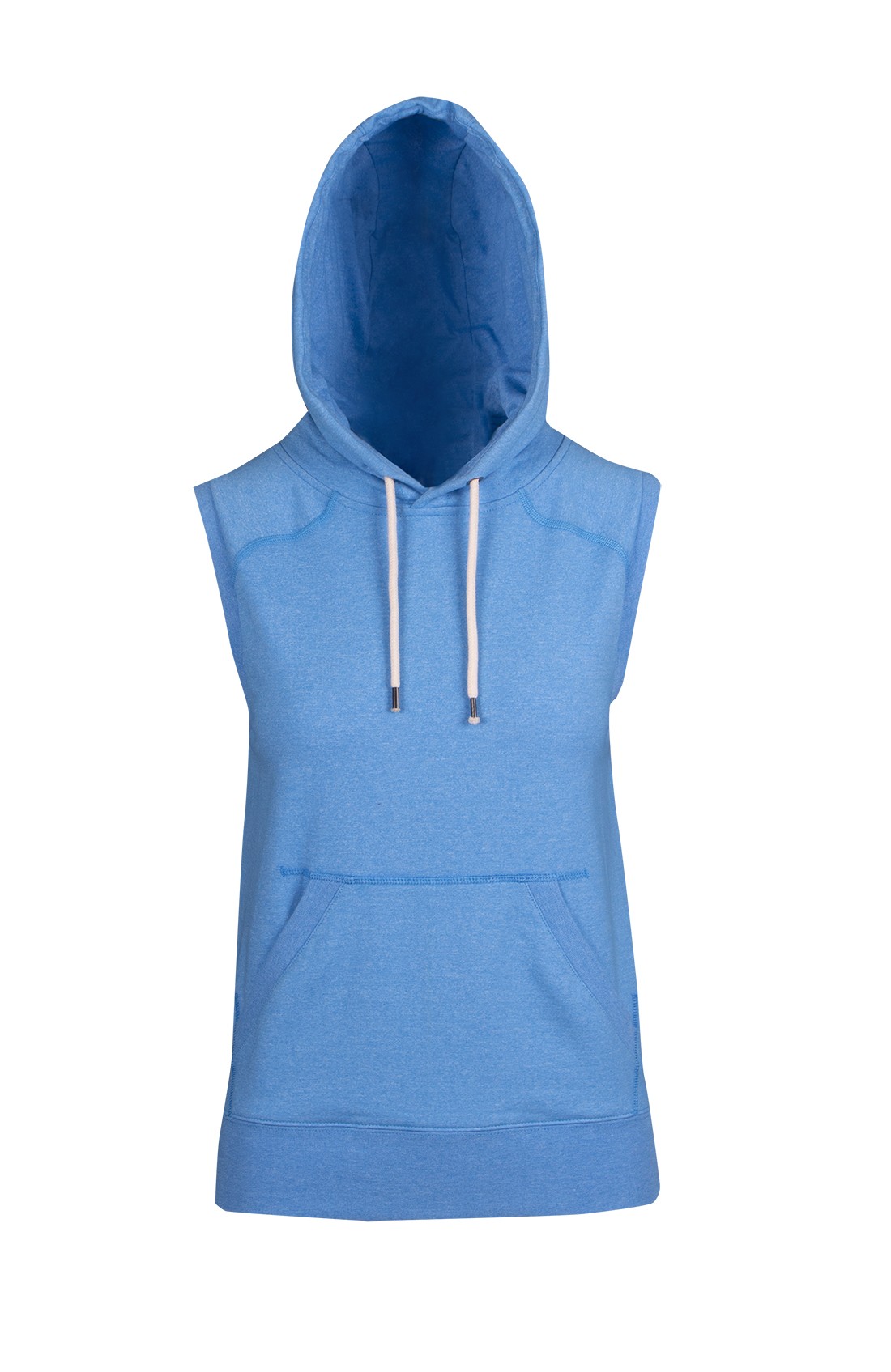 RM Womens/Junior Heather Sleeveless ZIP Hoodies - Greatness Range - FZ77UN