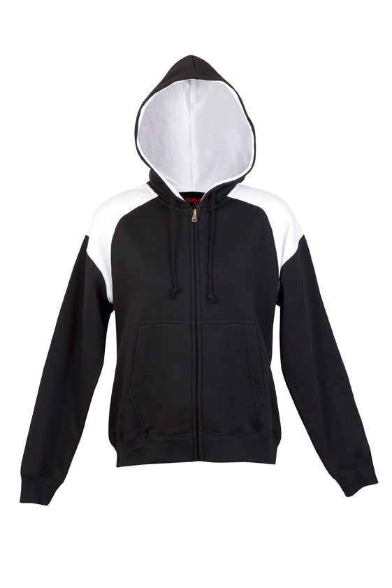 RM Womens/Juniors Shoulder Contrast ZIP Hoodie - FZ33UN