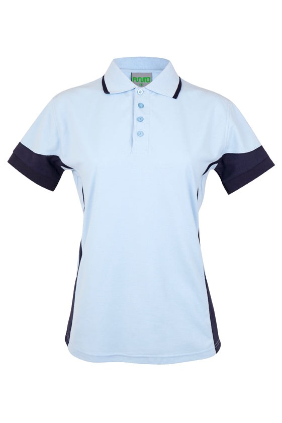 RM Women's Contrast Polycotton Polo - P519LD