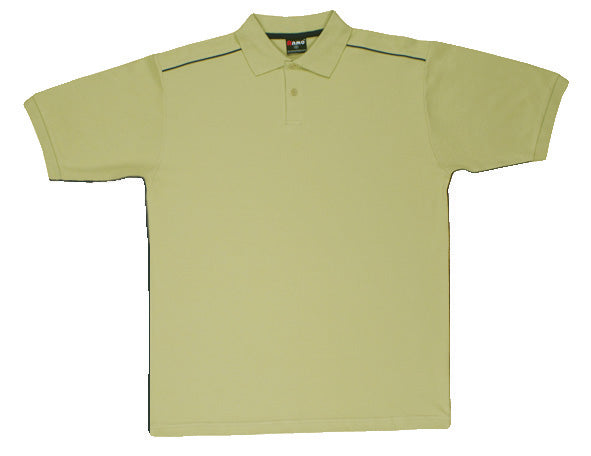 RM Men's / Unisex Cotton Pique Knit With Piping - P700HB