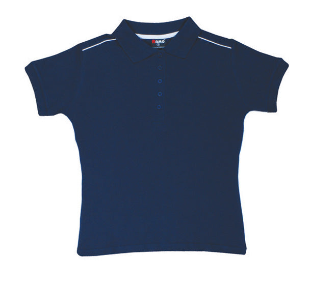 RM Women's Cotton Pique Knit With Piping - P700LD