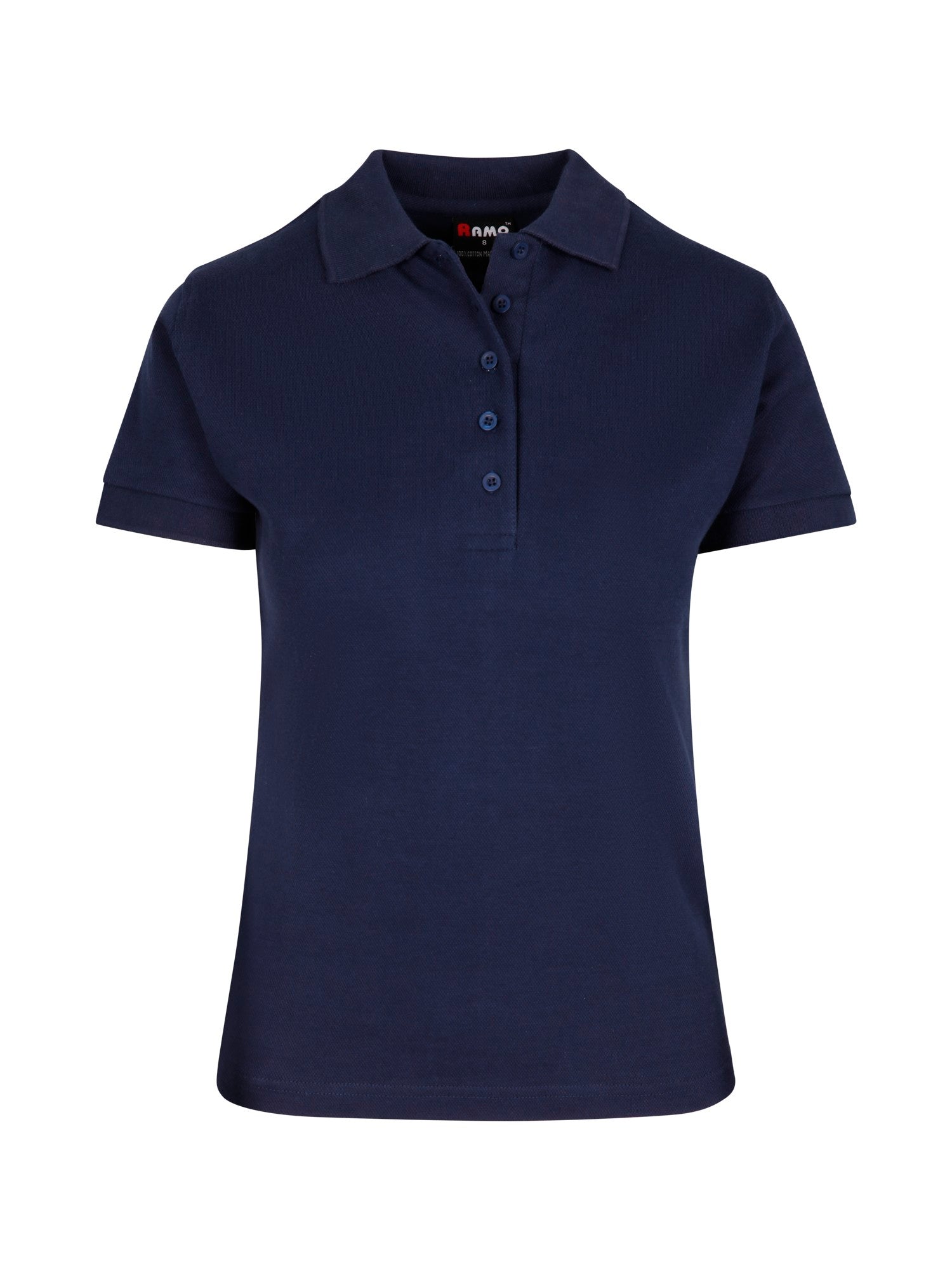 RM Womens 100% Cotton Pique Knit Polo - P777LD