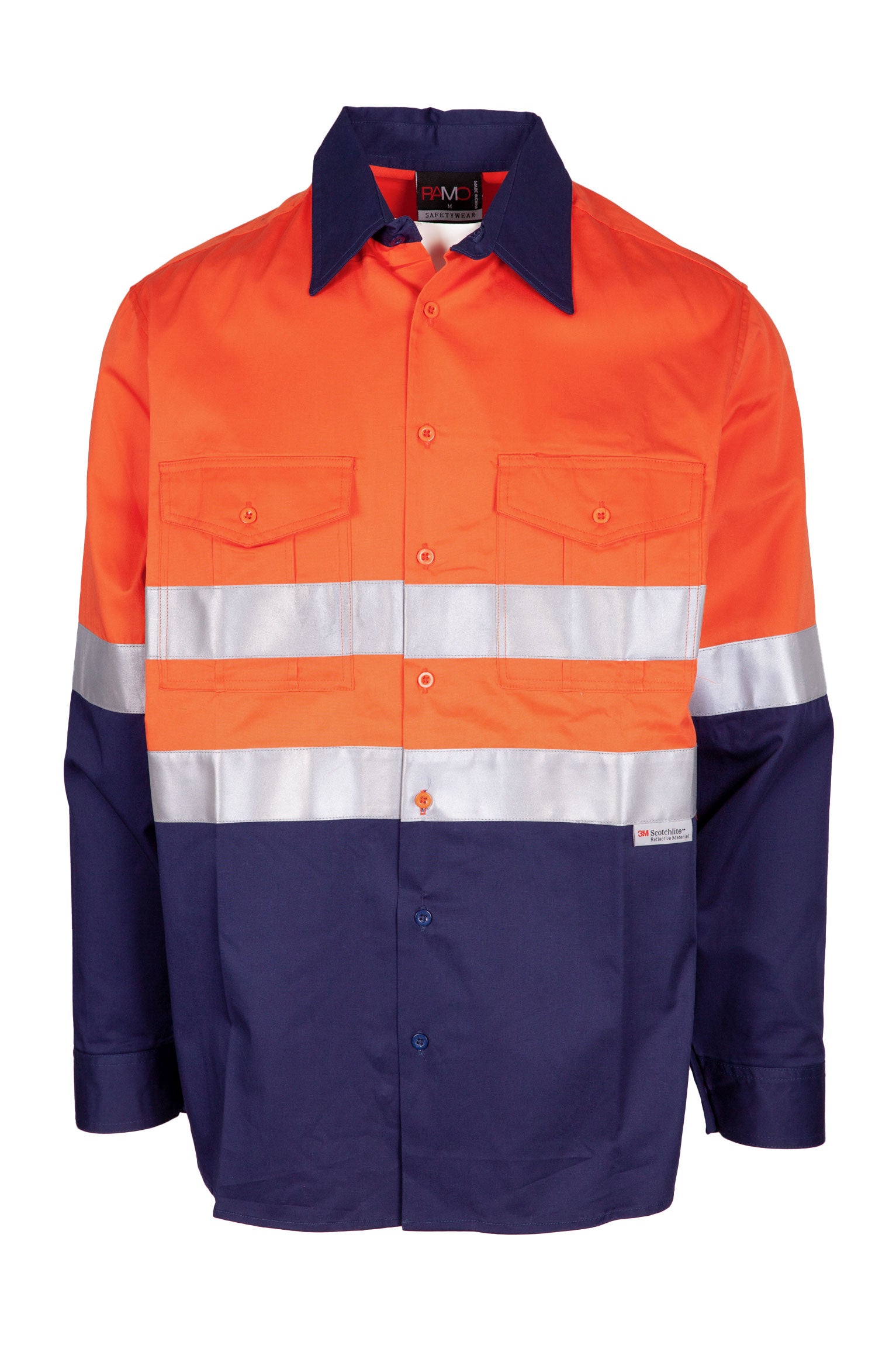 RM  100% Combed Cotton Drill Long Sleeve Shirt 3M - S007LP