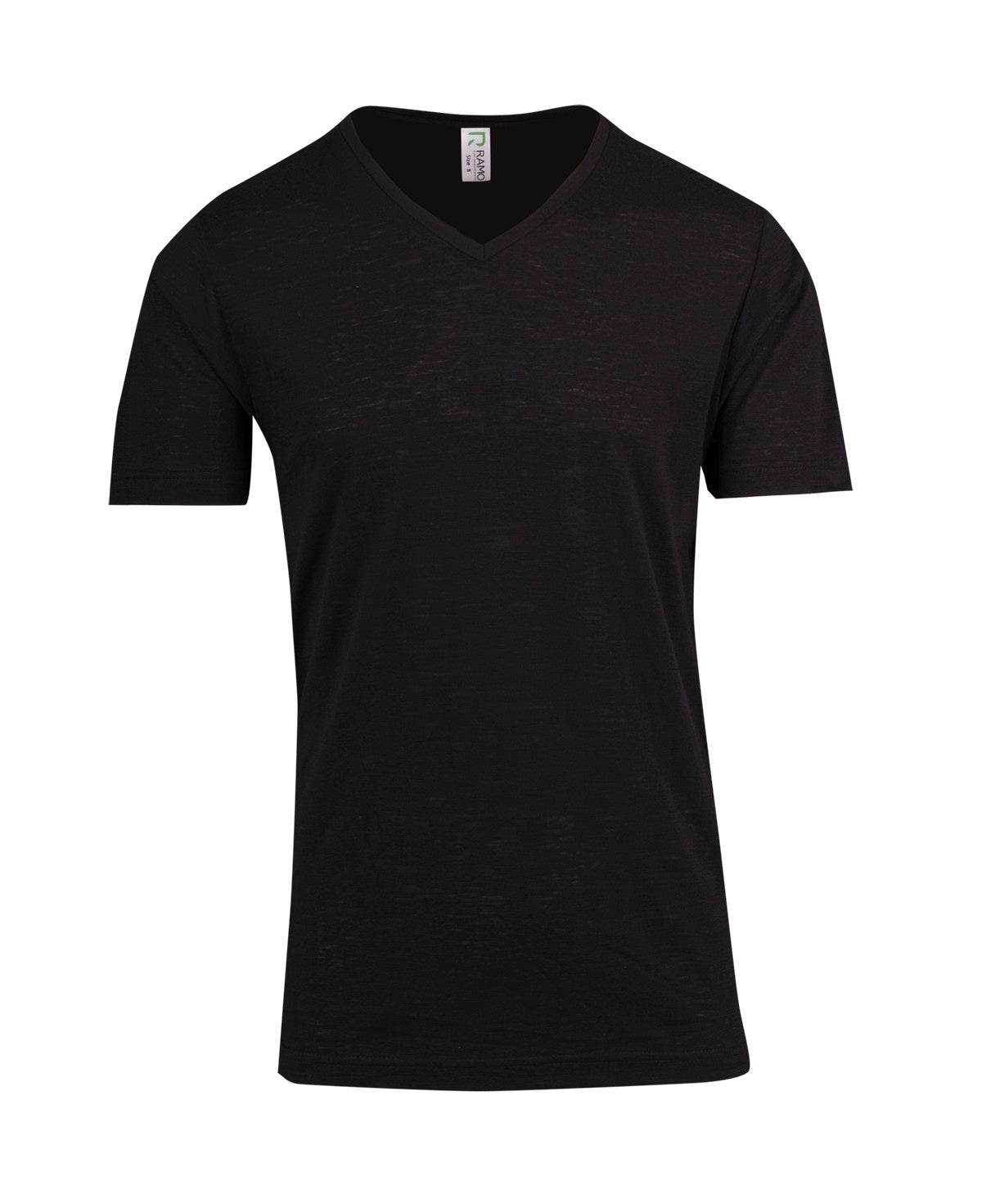 RM Men's / Unisex Raw Cotton Wave V Neck T-Shirt - T918TV