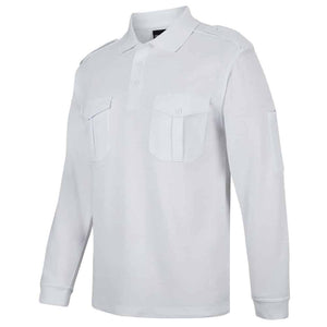 210EL-JB'S LS 250 EPAULETTE POLO-White-side