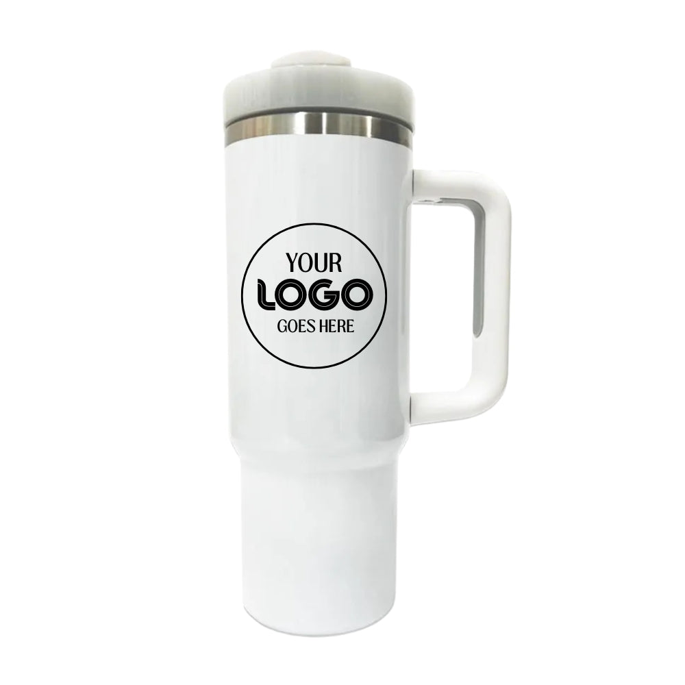 Tumbler Gloss - Grey Trims Stainless Steel 30z