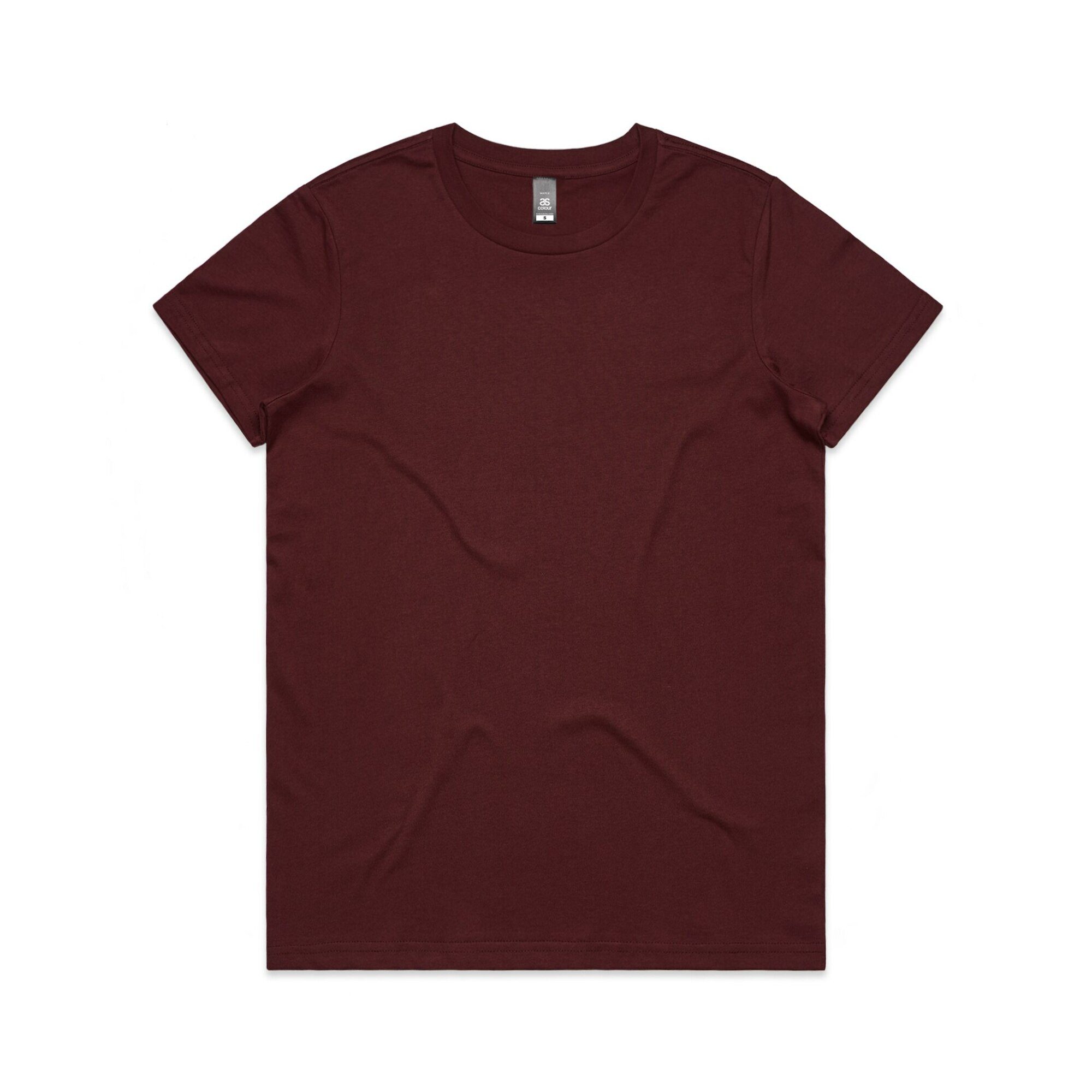 4001_AS_Womens-Maple-Tee_Burgundy