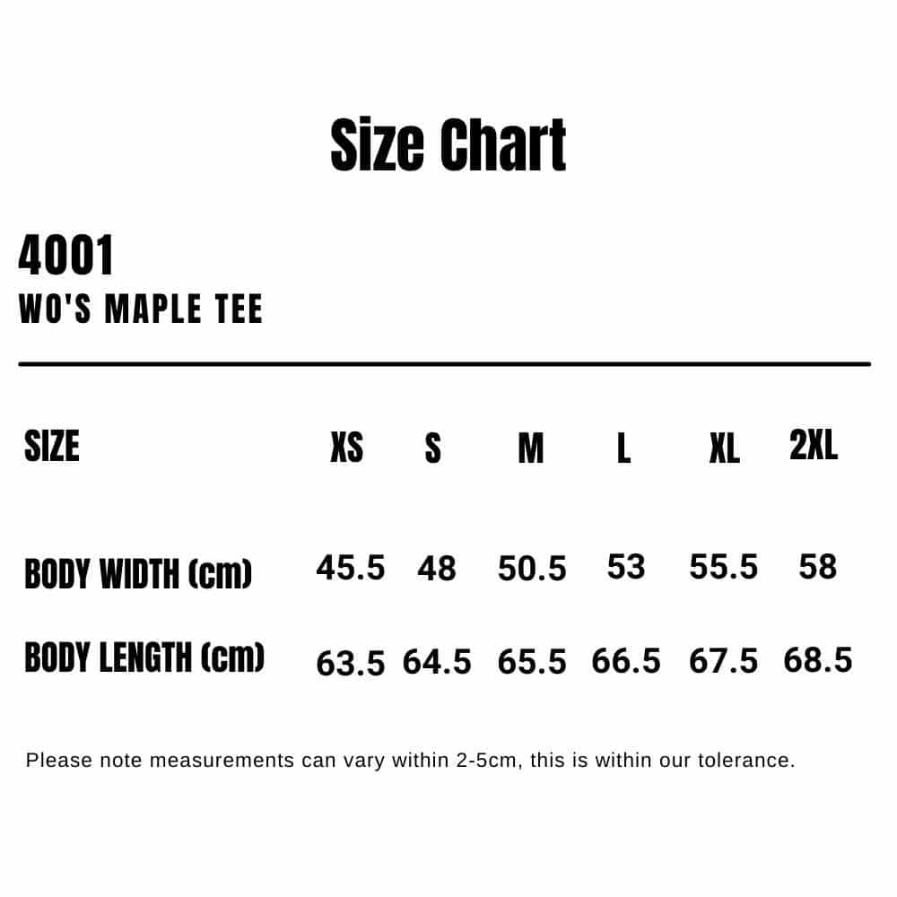 4001_AS_Womens-Maple-Tee_Size-Chart