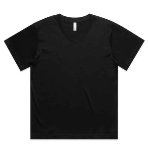 4095 WO'S MARTINA V NECK TEE-Black