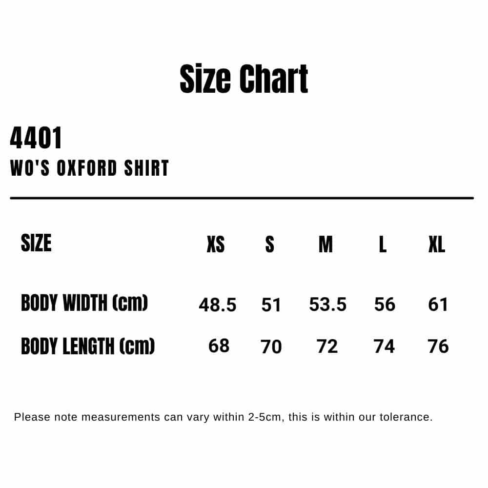 4401_AS_Womens-Oxford-Shirt_Size-Chart