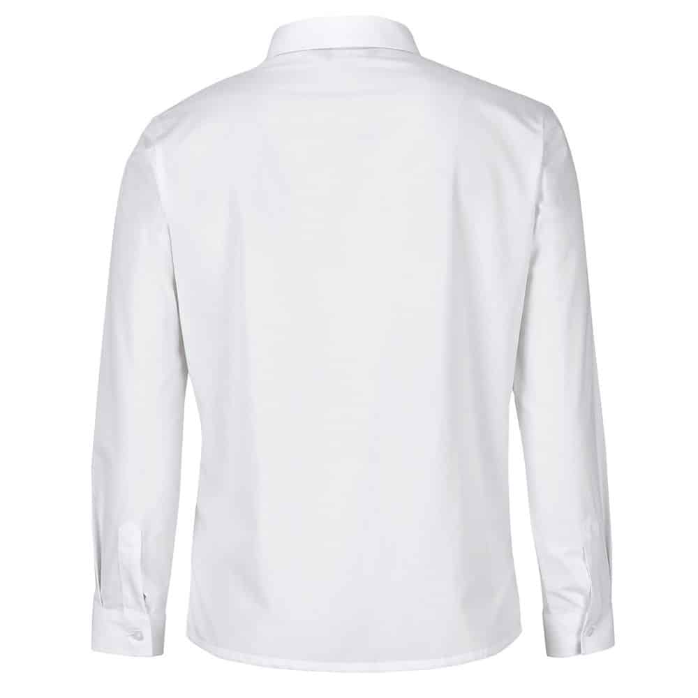 4DLSL JB'S LADIES LS DOUBLE LAYERED SHIRT-white-back