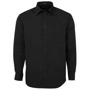 4P_JB'S LS & SS POPLIN SHIRT-LS-BLACK