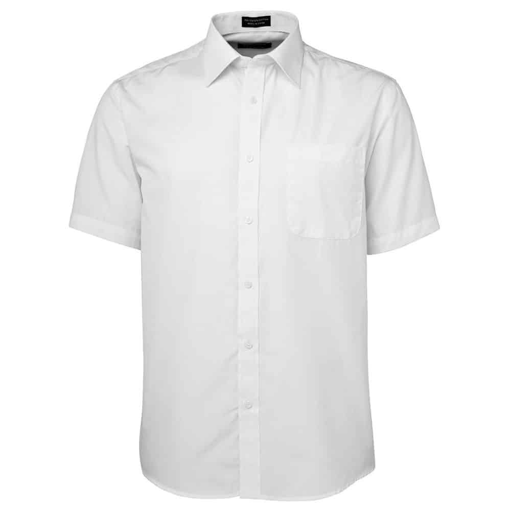 4P_JB'S LS & SS POPLIN SHIRT-SS-WHITE