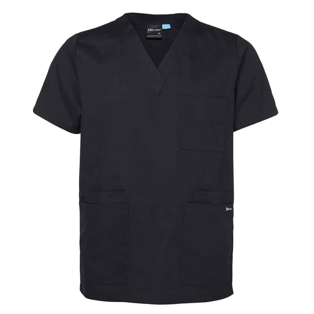 4SRT_UNISEX-SCRUBS-TOP_Black