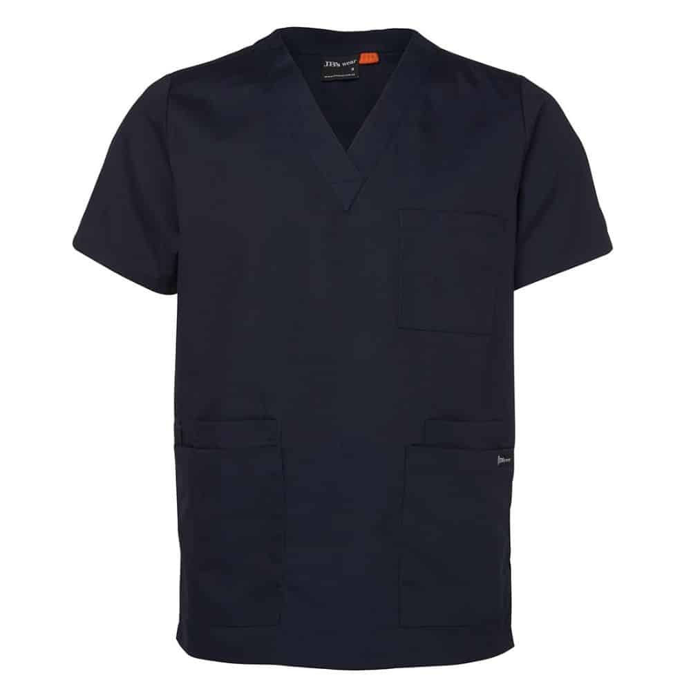 4SRT_UNISEX-SCRUBS-TOP_Navy