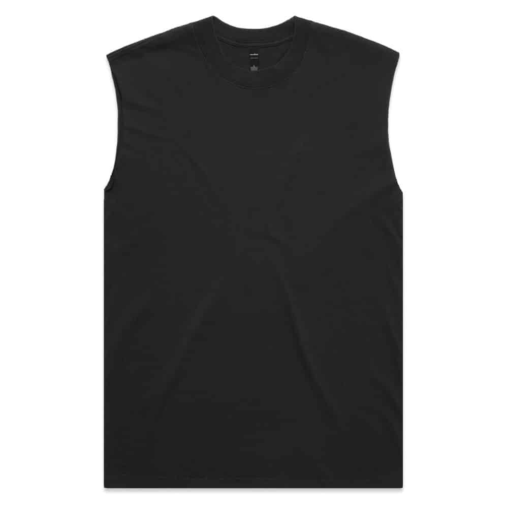 5084_MENS HEAVY FADED TANK-Faded Black