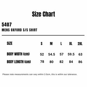 5407_AS_Mens-Oxford-SS-Shirt_Size-Chart