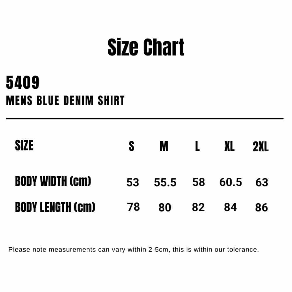 5409_AS_Mens-Blue-Denim-Shirt_Size-Chart