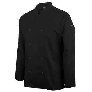 5CJL_JB'S LS SNAP BUTTON CHEFS JACKET-Black-side