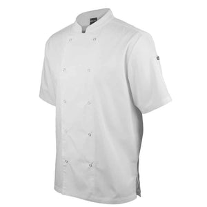 5CJS_JB'S SS SNAP BUTTON CHEFS JACKET-White-side