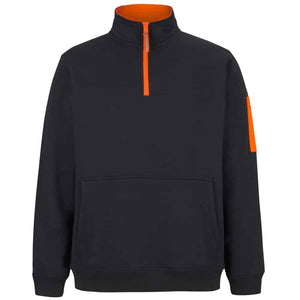 6CHF-JB'S 350 PREMIUM TRADE 12 ZIP FLEECE-Black-Orange