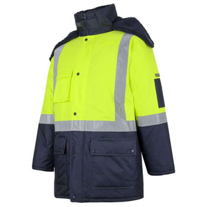 6DFJ_JB'S HI VIS (D+N) FREEZER JACKET_Lime Navy-slant