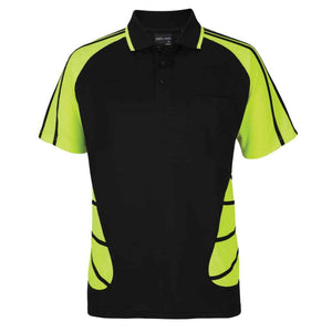 6HSSP_JB'S STREET SPIDER POLO-Black-Lime