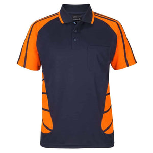 6HSSP_JB'S STREET SPIDER POLO-Navy-Orange