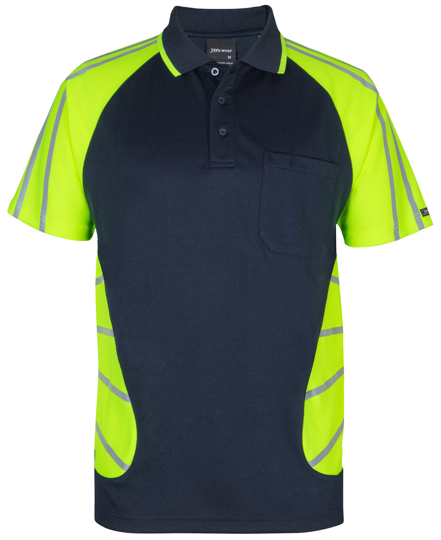 JB 6HSSR STREET SPIDER POLO W/ REFLECTIVE STRIPE