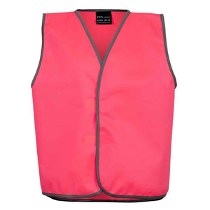 6HVSU_JB'S KIDS HI VIS SAFETY VEST-Pink