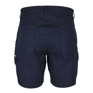 6MSC_JB'S MULTI POCKET STRETCH CANVAS SHORT-Navy-back