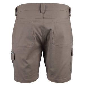 6MSC_JB'S MULTI POCKET STRETCH CANVAS SHORT-Taupe-back