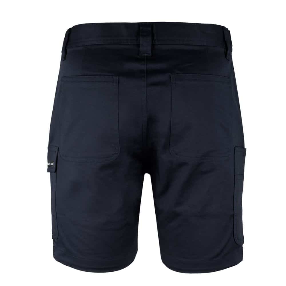 6MTS-JB'S MULTI POCKET STRETCH TWILL SHORT-Black-back