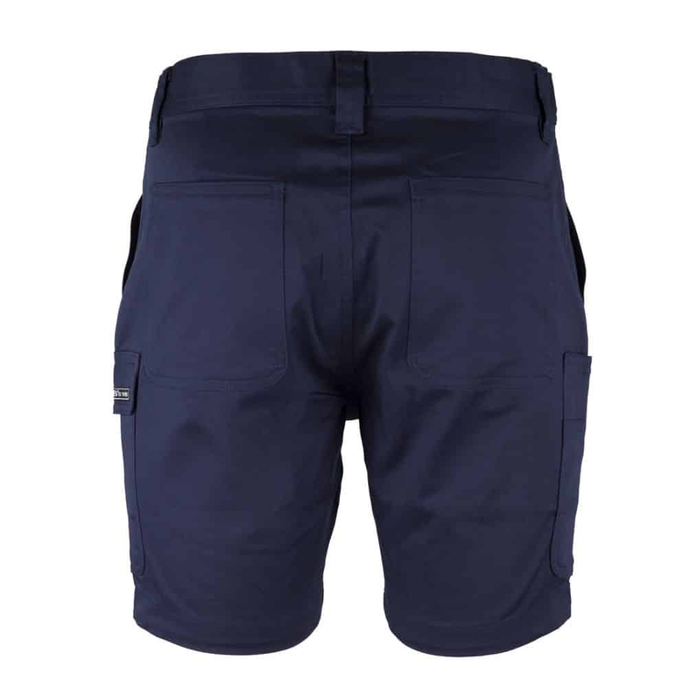 6MTS_JB'S MULTI POCKET STRETCH TWILL SHORT-Navy-back