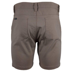 6SCS_JB'S STRETCH CANVAS SHORT-Taupe-back