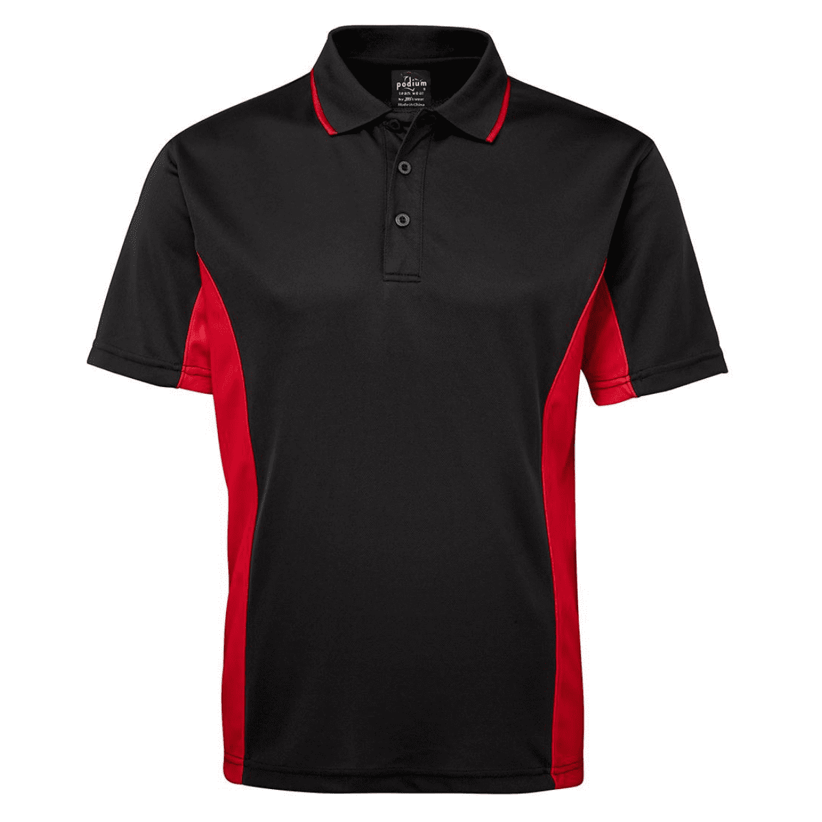 7PP_Black-Red_ContrastPolo