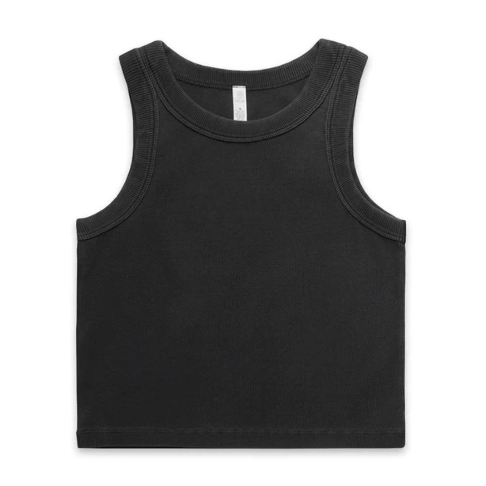 AS Wo's Faded Organic Rib Crop Tank 4035