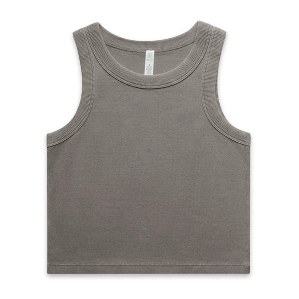 AS Wo's Faded Organic Rib Crop Tank 4035