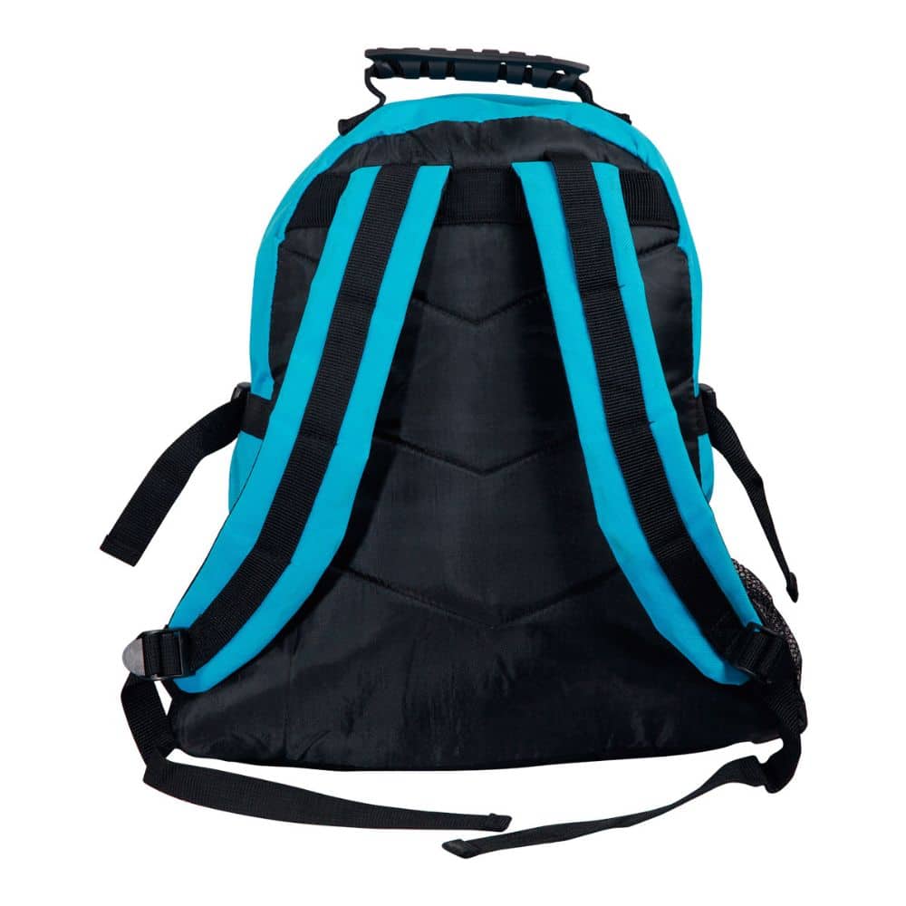 B5002_Smartpack Backpack-Black Aqua Blue-back