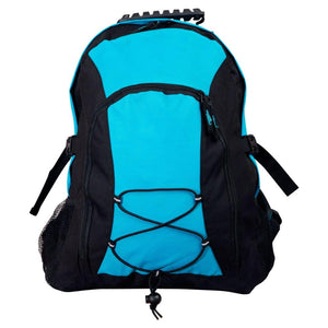 B5002_Smartpack Backpack-Black Aqua Blue