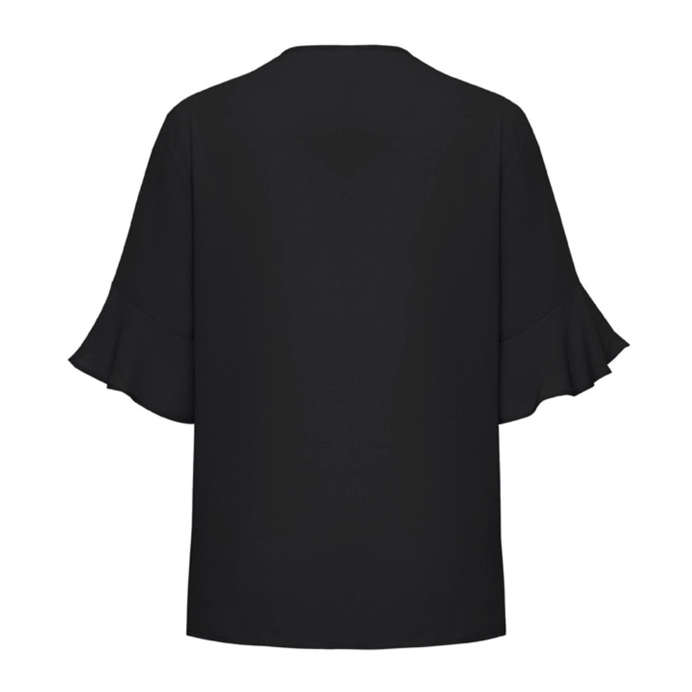 BZ Womens Aria Fluted Sleeve Blouse RB966LS