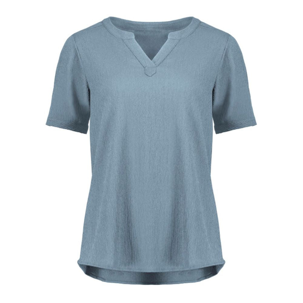 BZ Womens Ruche Short Sleeve Blouse RU568LS