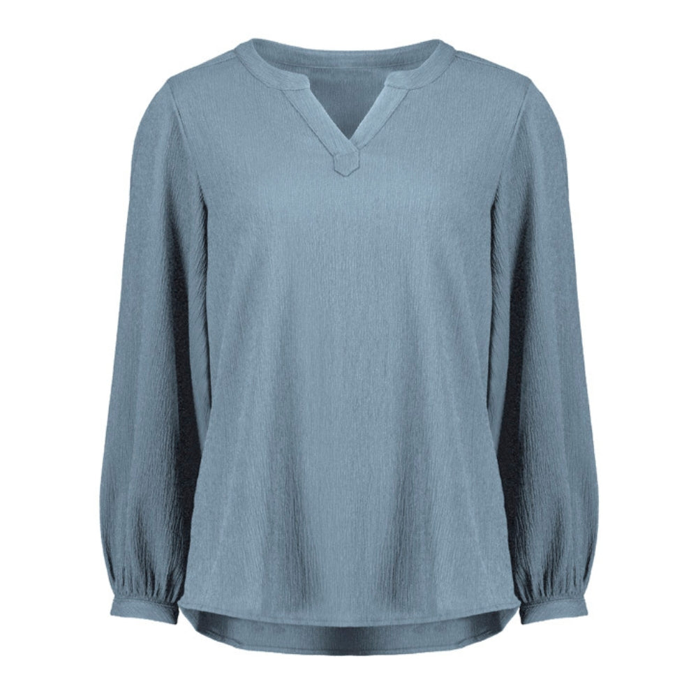 BZ Womens Ruche Long Sleeve Blouse RU568LL