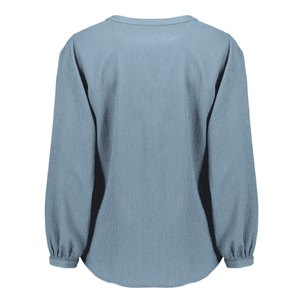 BZ Womens Ruche Long Sleeve Blouse RU568LL