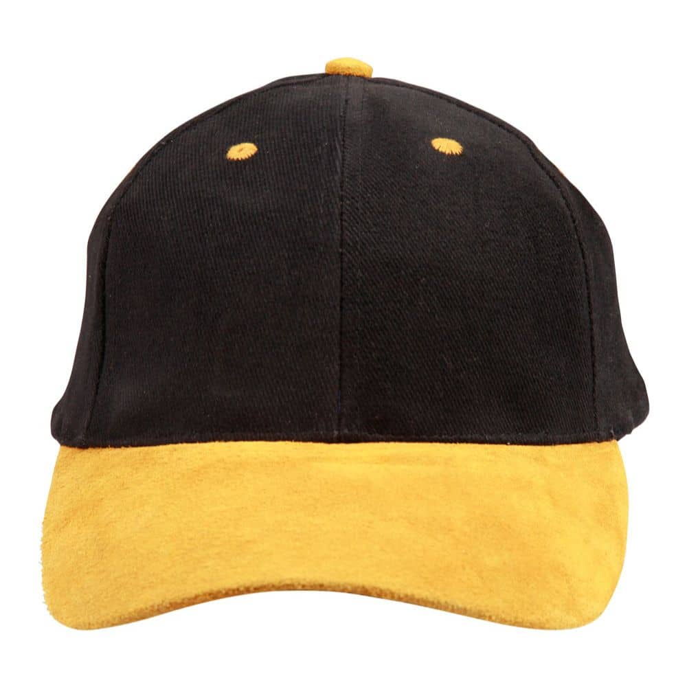 CH05_SUEDE-PEAK-CAP-Black-Gold