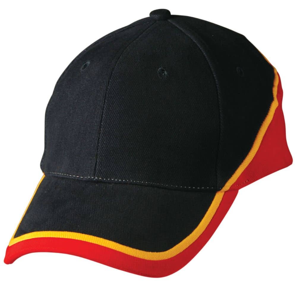 CH38_TRI-CONTRAST-COLOURS-CAP-Black-Gold.Red_