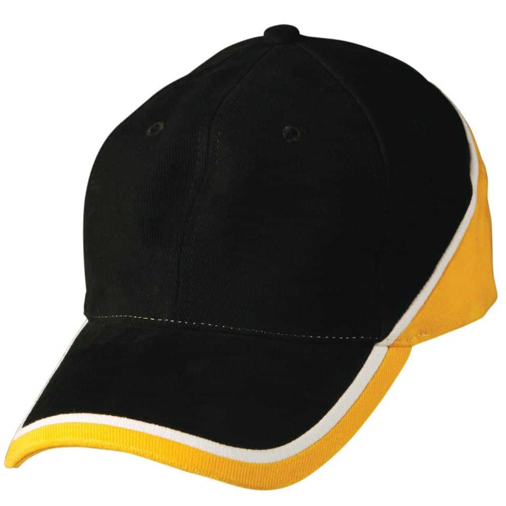 CH38_TRI-CONTRAST-COLOURS-CAP-Black-White.Gold_